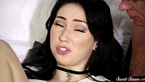 Glamorous Babe Enjoys Riding Stepbro's Stiff Shaft