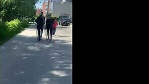 ki-sim meeting a stranger on the street not fake