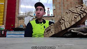 step gay dad escapes into foot fantasy dreams at work