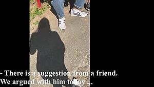 ki-sim meeting a stranger on the street not fake