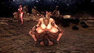 andrea the amazon in a tall hentai adventure