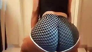 ebony teen twerks intensely while group fucks her hard