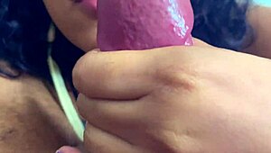 Intense blowjob and handjob session leaves her craving more