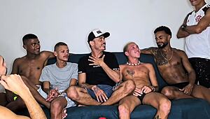 Bareback Orgy with Hung Boys from HSP Productions Full on Red