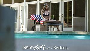 Nannyspy Busty Exhibitionist Nanny Caught