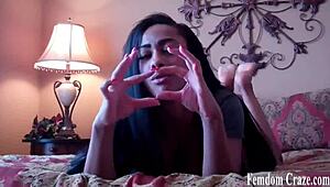 Feel the intensity as I trap you in my unbreakable scissorhold, dominating with femdom bondage and wrestling.