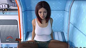 In space, planning threesome with neighbor