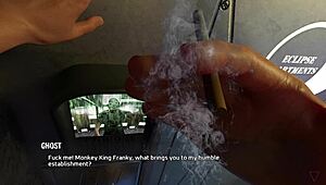 hot babe dances before i fuck her in game