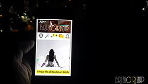 Tourist Hooks Up with Petite Brazilian Clara Lady Snow