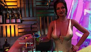 hot babe dances before i fuck her in game