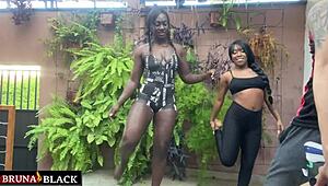 hey, why these horny negras banging their personal trainer raw?