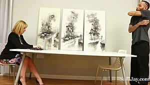 big dicked employee fucks mature sara jay for raise!