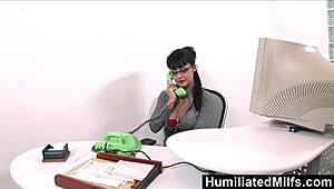Humiliatedmilfs: 'Oh Yes! Horny Secretary Loves Cock Up Her Ass At Work!'