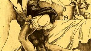 Explore vintage erotic drawings in anime and hentai styles