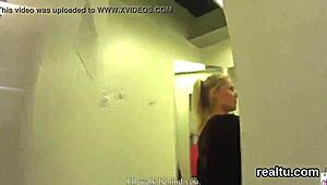 stellar czech chick seduced in shopping centre. nailed in pov.
