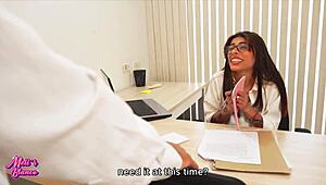 i show my ass to boss so he fucks me for a raise.