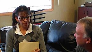 Student Spills Cum All Over His Teacher’s Glasses