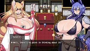 Horny Karen frees herself from the curse with big tits!