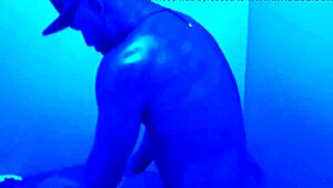 giving to black guy in sauna