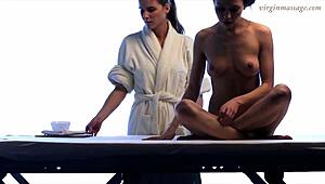 little tight virgin pussy teen 18+ vika massaged, what happens next?