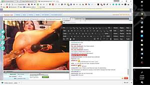 Watch Huge Dildo Pound Those Massive Tits!