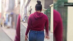 I met my lover on the street and took him to a motel for sex, screamin in pleasure and pain as he fucked my hairy pussy and we orgasmed together.