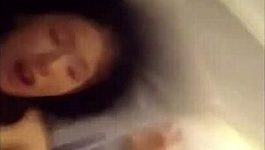 Fisting Chinese Girl in Wild Stripping Session.