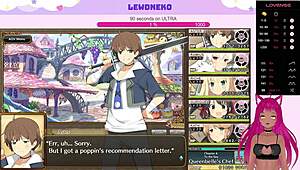 Oh, vtuber lewdneko moans orgasming with vibrator in evenicle!