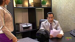 hey, office dancers turn wild with group rough sex and milf creampies 😈