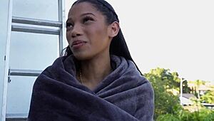 Sneaky Stripping Stepdaughter Eden West