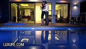 Gorgeous Brunette Has Sex In Front Of Her Husband