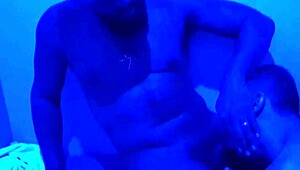 giving to black guy in sauna