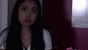 Luna Mills Student Gets Shaved Pussy Creampied in Taboo Action