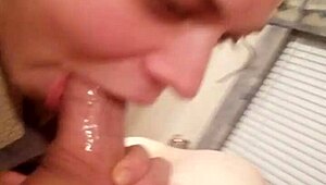 Amateur milf deepthroats sloppy indian blowjob!