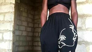 Crazybitch Strips Till Trousers Drop Showing Gstring