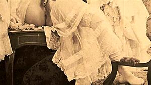 Two centuries of vintage pornography featuring european british pretty babe with hairy beaver