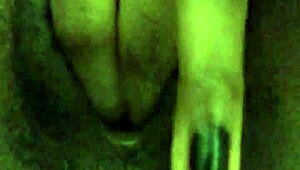 Heaven home alone fingers her ebony pussy in solo masturbation