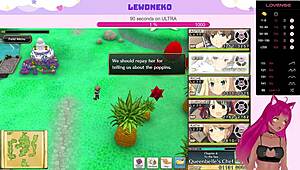 Oh, vtuber lewdneko moans orgasming with vibrator in evenicle!