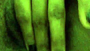 Heaven home alone fingers her ebony pussy in solo masturbation