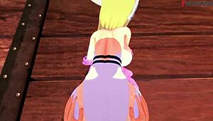 Angelwoman Evolves To Get Fucked In POV Digimon Fantasy Scene.