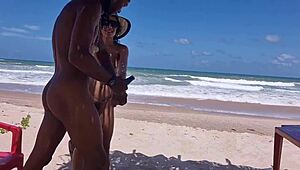 uncut priscila belini and joao o safado get wild on bahia's nudist beach