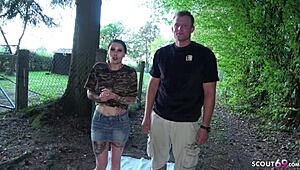 Kondom handjob absahner nach geilen mmf dreier outdoor im wald deutsch