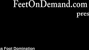 The appliance repair guy has a foot fetish and gets a footjob from the homeowner