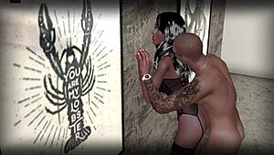 Yo, wanna watch Damian pound Coco’s ebony ass in hardcore cartoon action?