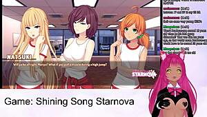 vtuber lewdneko plays shining song starnova mariya route in wild hentai game