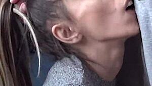 candie cross, wanna drop on your knees for a facial blowjob quickie?