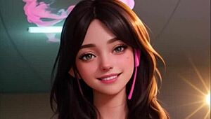 AI-Generated Mona In Hentai Cartoon