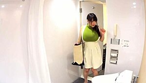 Rare footage of a stunning Japanese busty model