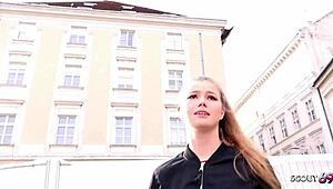 german scout says, blonde 18yo olivia sparkle picked up for rough banging at casting!