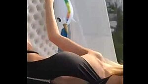 Vincent hofficiel's Instagram post with a blonde teen teasing on spring break